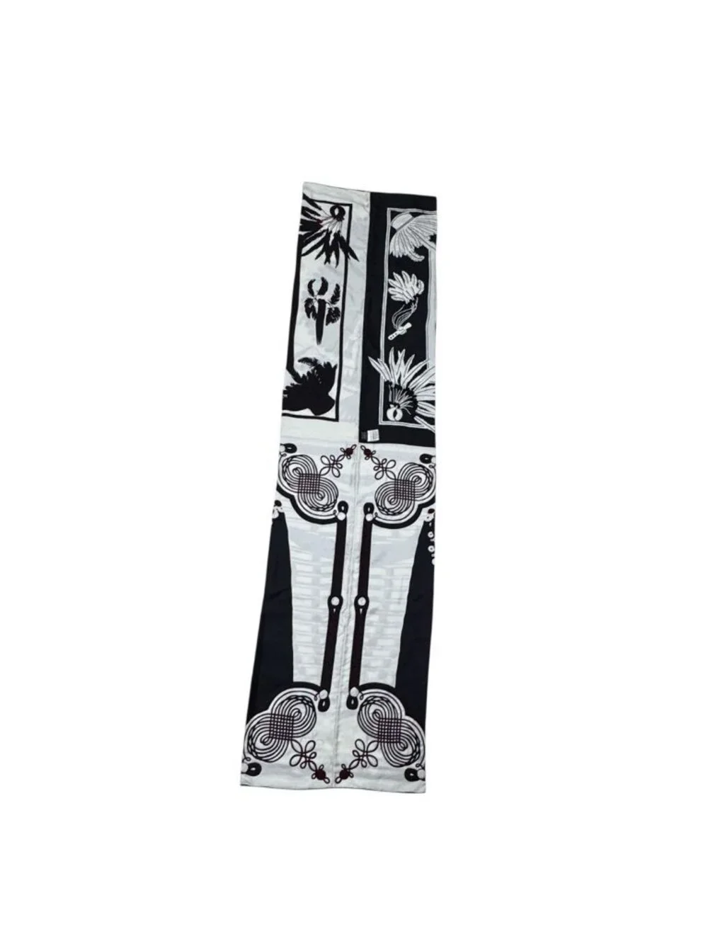 Hermes Brazil & Brandebre Bead Shawl Scarf